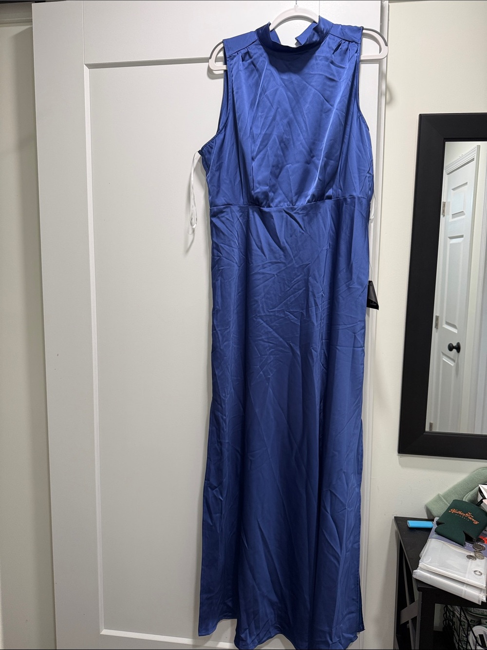 Lulu's Sleeveless Cobalt Maxi Dress